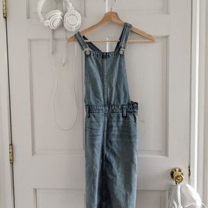 madewell size xs denim overall dress